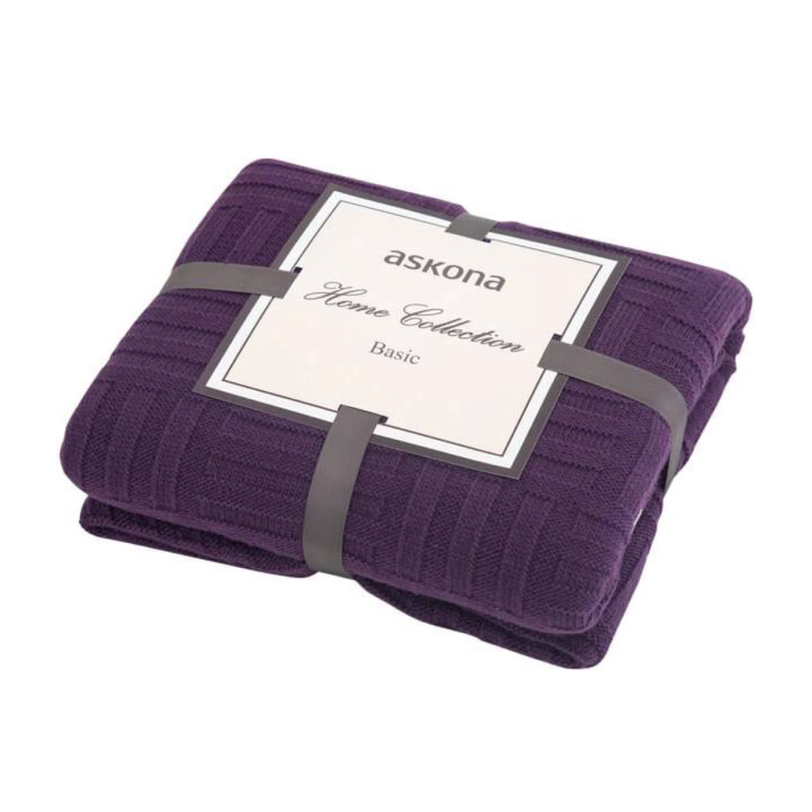 Pled Tricotat Askona Mov 1 Pled Tricotat Askona Mov - imagine 1